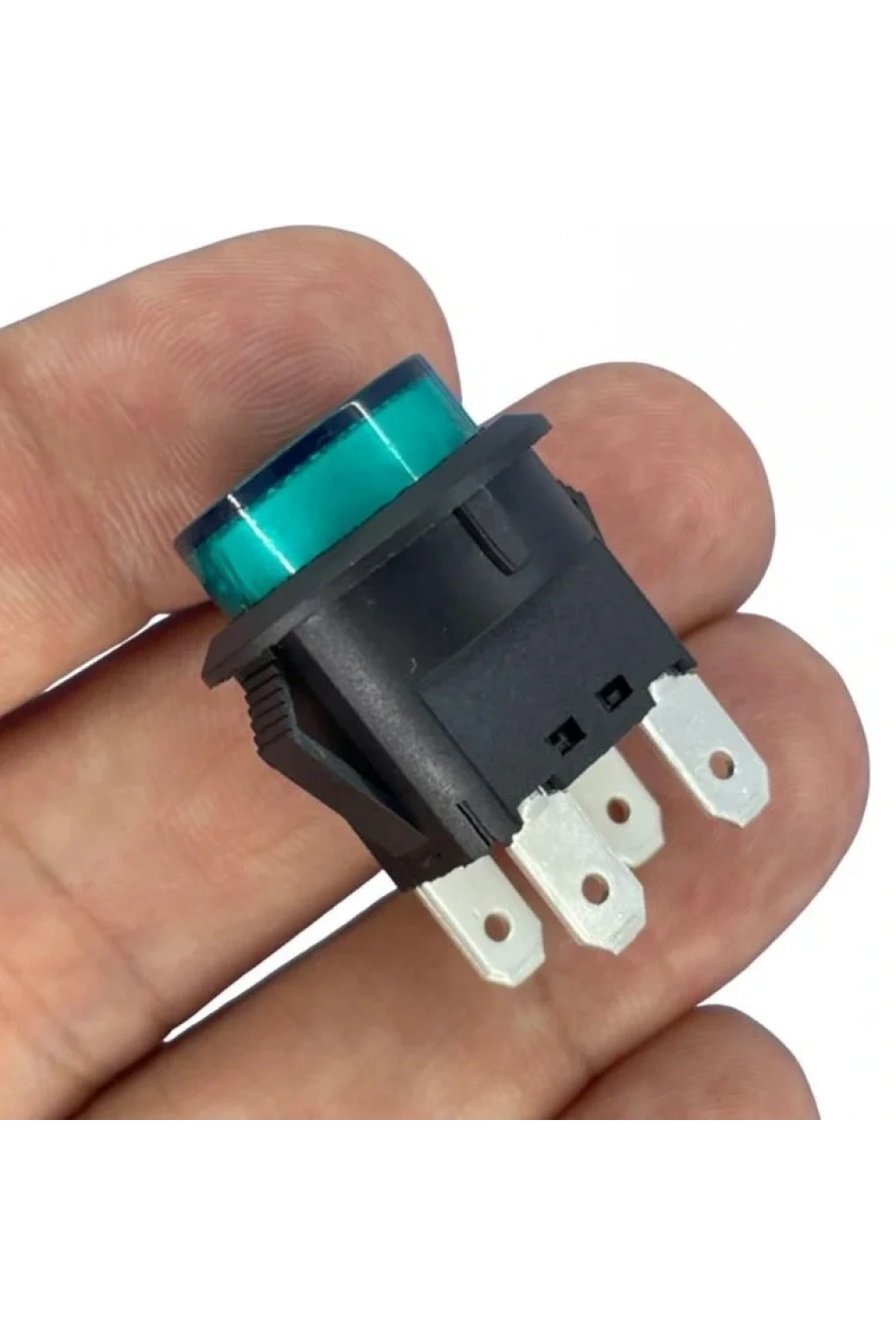 IC-180N Buton Plastik 22mm 12V 4P Yeşil