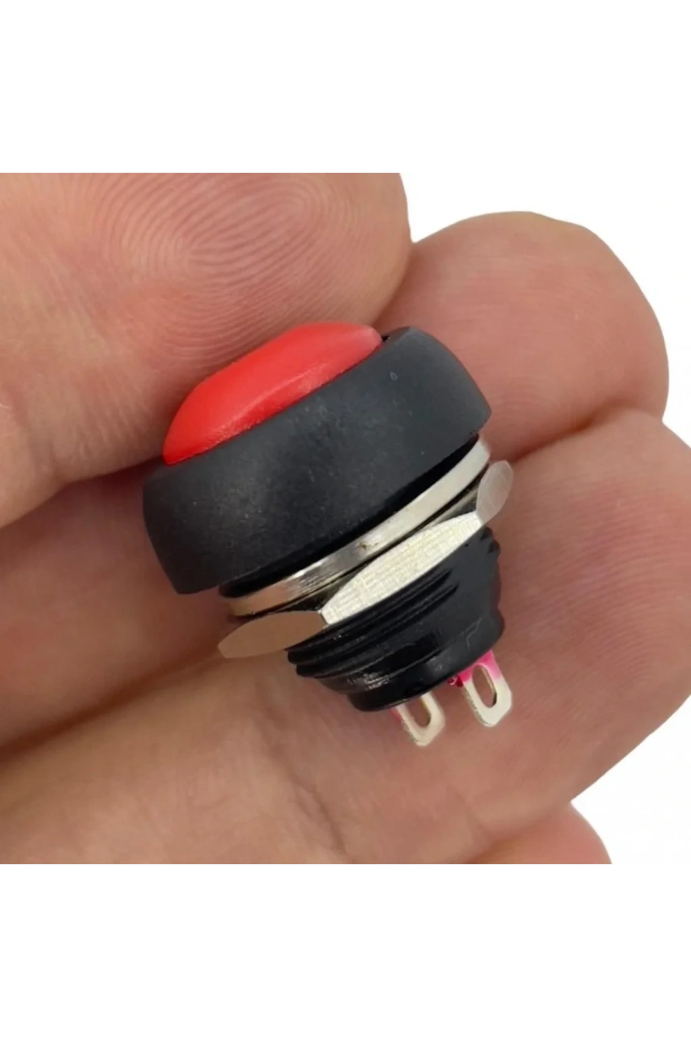 IC-184 Kırmızı Plastik Push Buton 12mm PBS-33B
