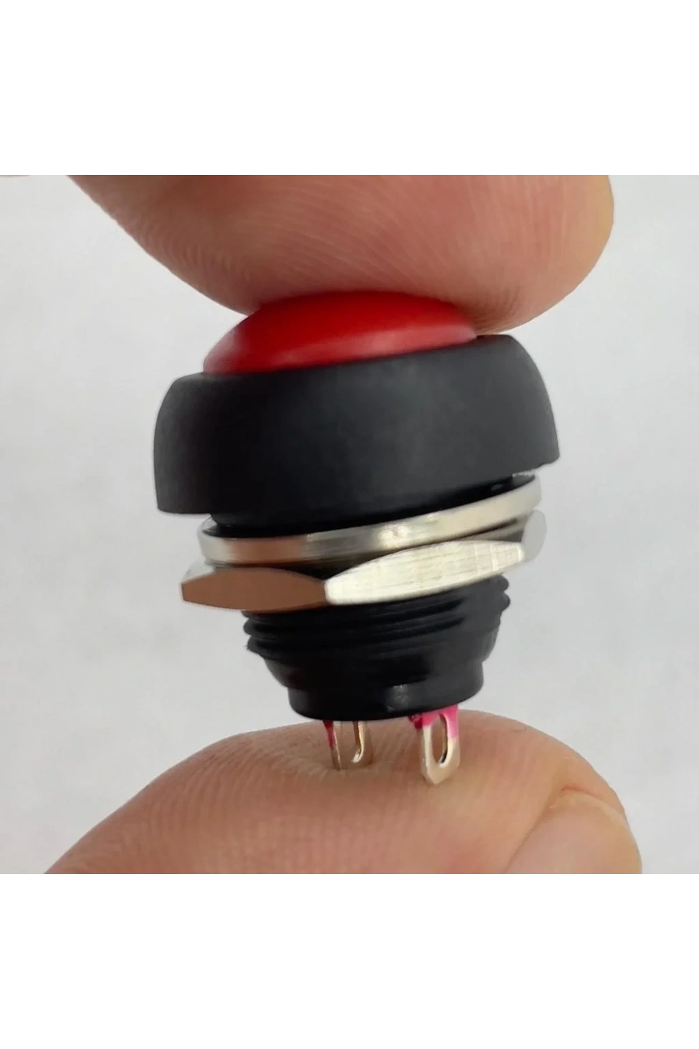 IC-184 Kırmızı Plastik Push Buton 12mm PBS-33B