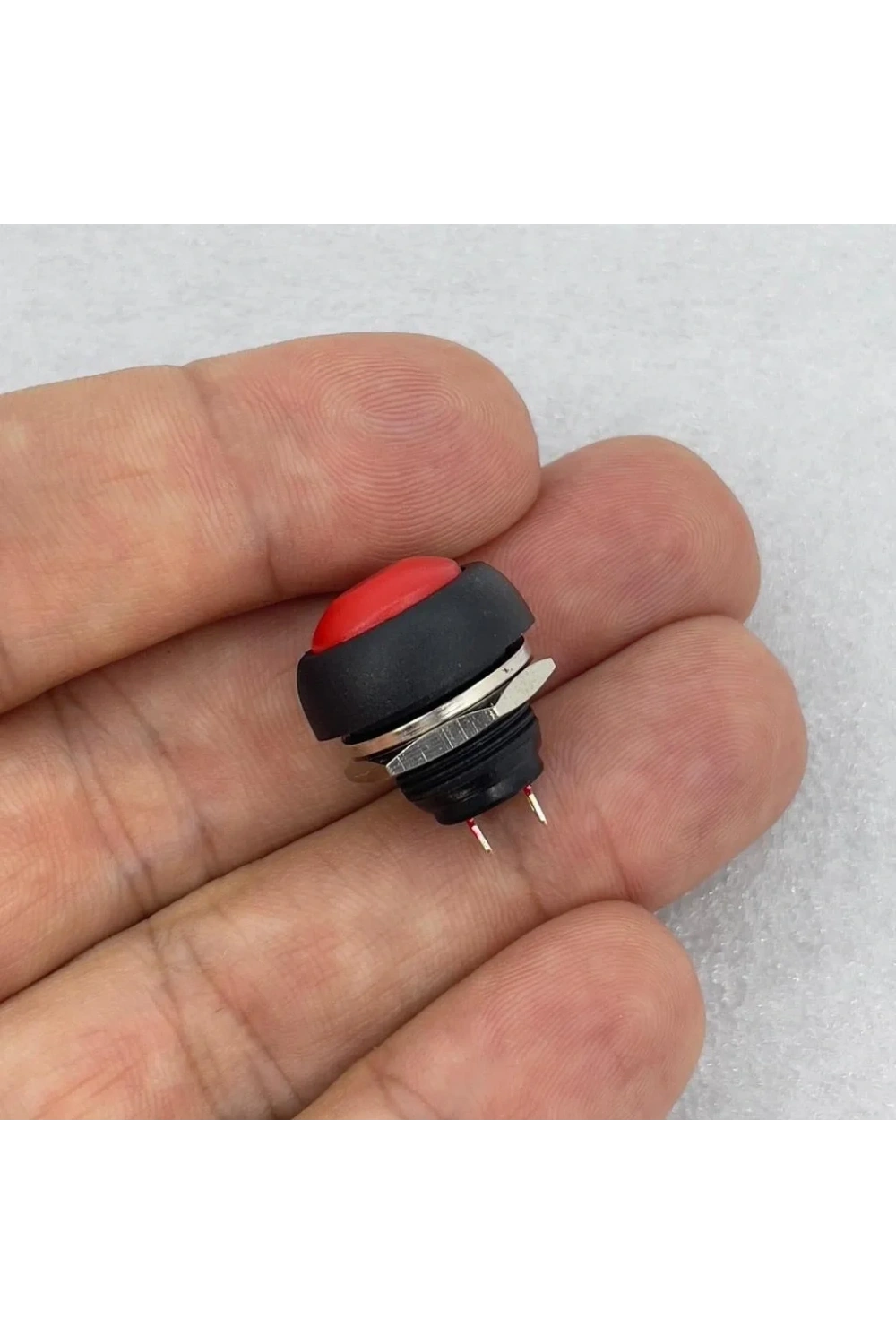 IC-184 Kırmızı Plastik Push Buton 12mm PBS-33B