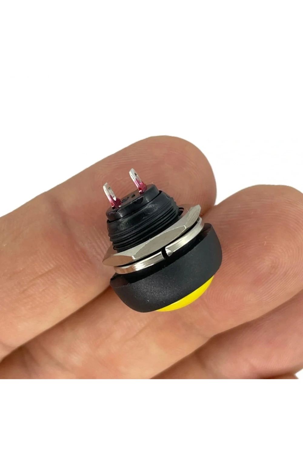 IC-184 Sarı Plastik Push Buton 12mm PBS-33B