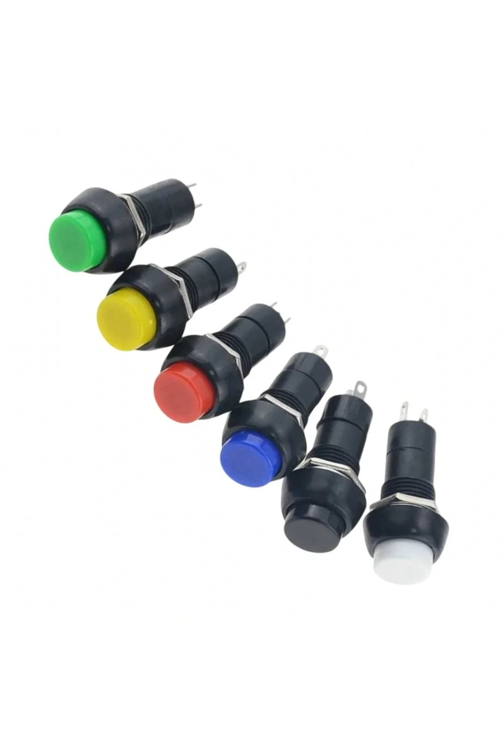 IC-185 Buton Ø12mm Kalıcılı Kırmızı
