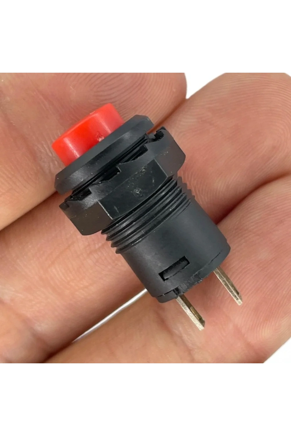 IC-185D Buton Yuvarlak Plastik Kalıcı 12mm 2P