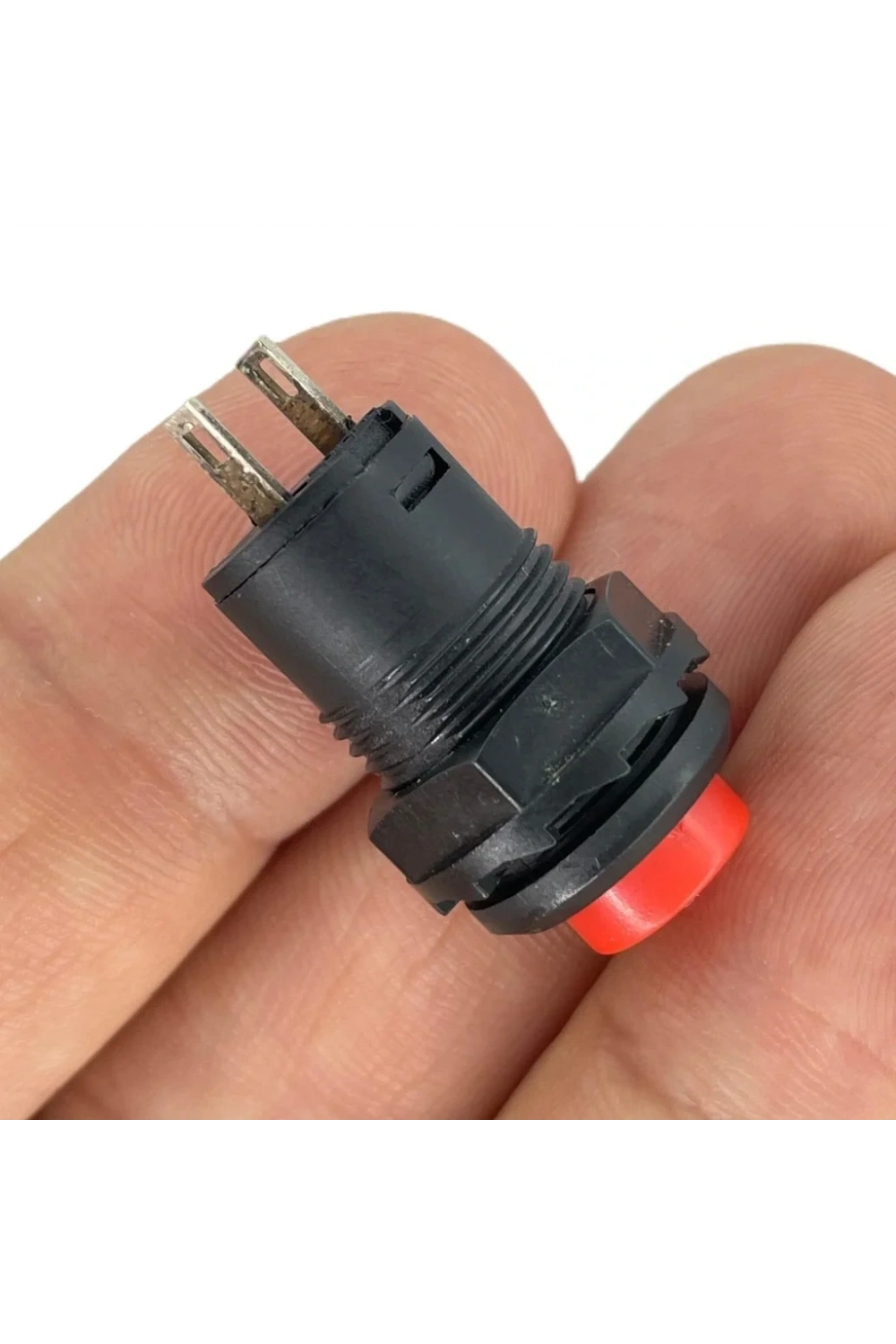 IC-185D Buton Yuvarlak Plastik Kalıcı 12mm 2P
