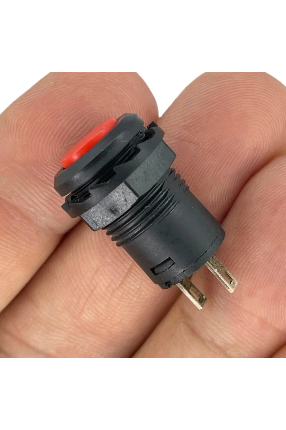 IC-185D Buton Yuvarlak Plastik Kalıcı 12mm 2P