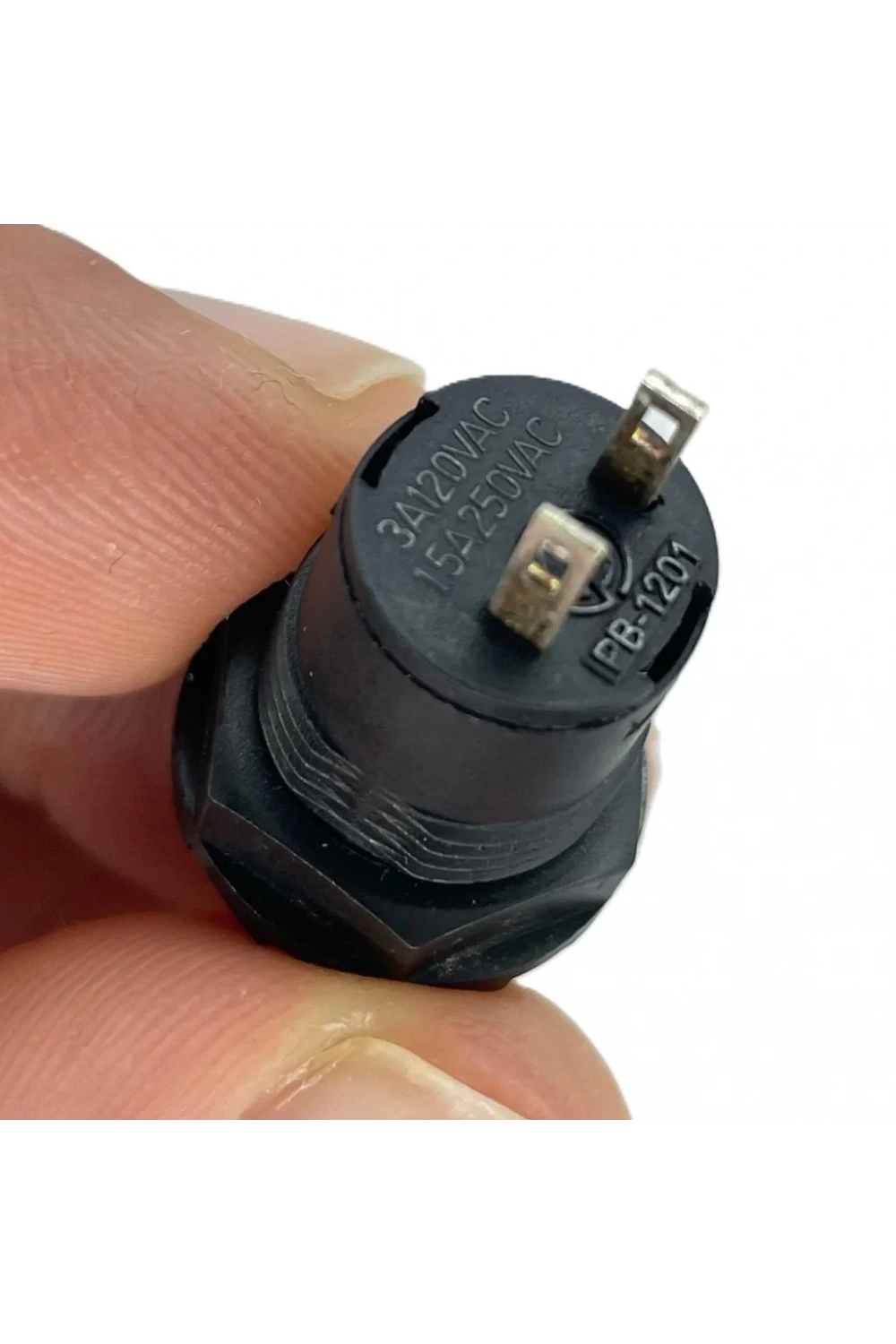 IC-185D Buton Yuvarlak Plastik Kalıcı 12mm 2P