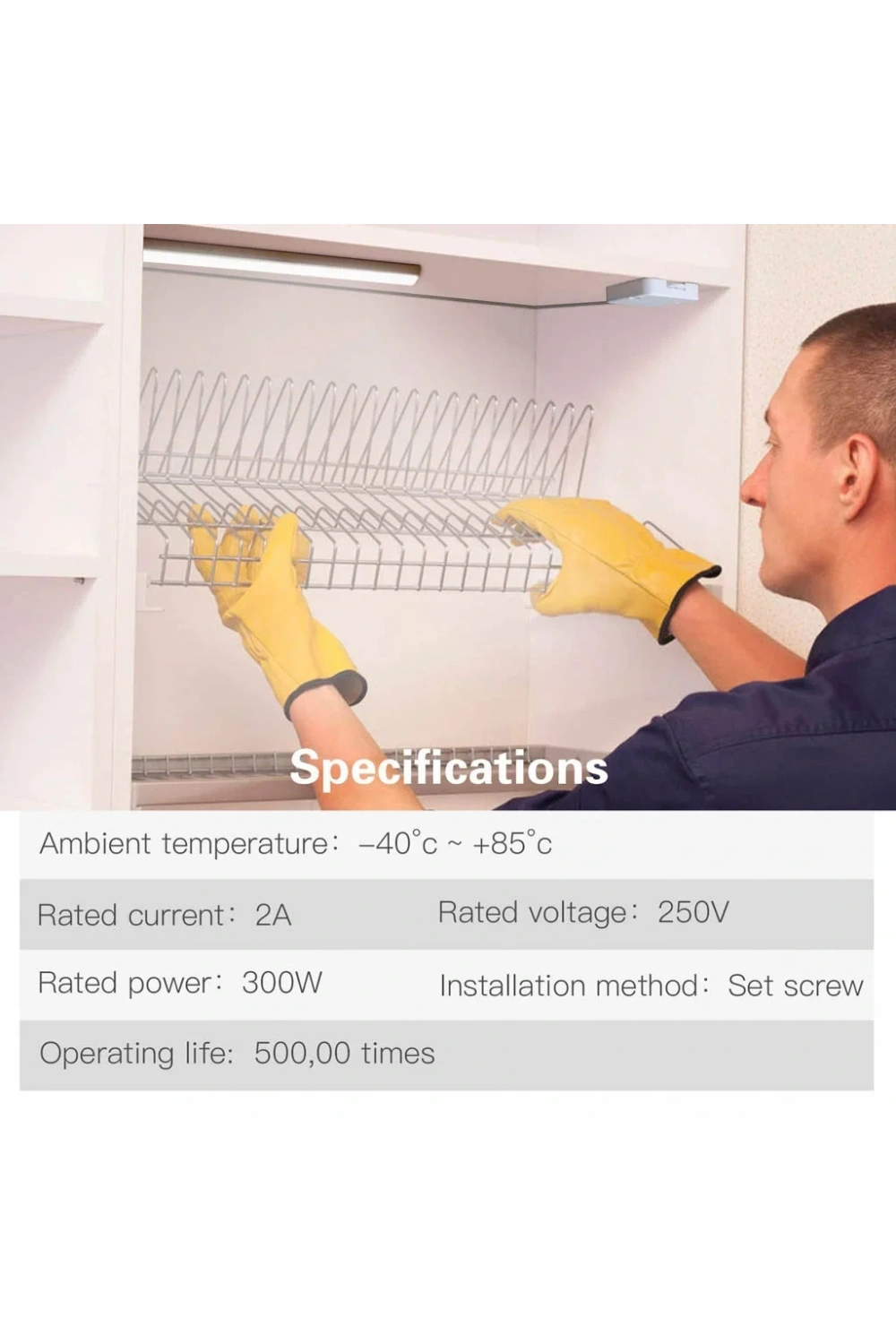 IC-187E Ters Dolap Anahtarı Sıva Üstü Kapak Switch Siyah