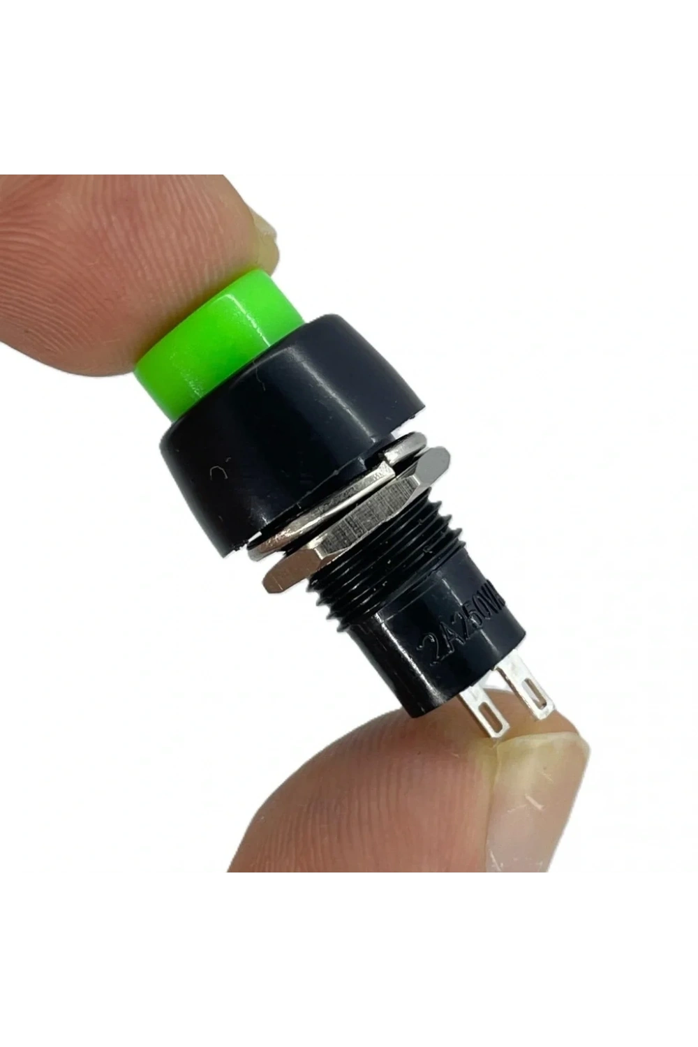 IC-190 Yeşil Buton Yuvarlak Plastik Kalıcılı 10mm