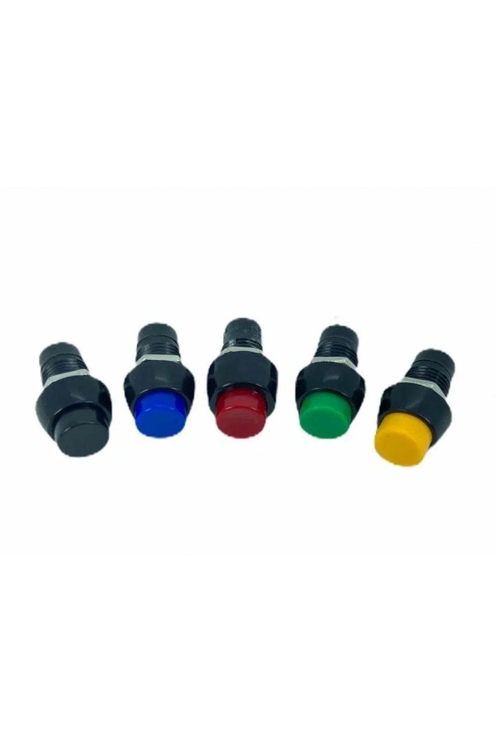 IC-191 Buton Plastik (PBS20B) Yaylı 10mm Siyah