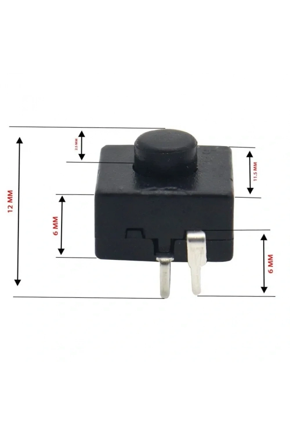 IC-192B-2 Çıt Çıt Anahtar 12X12mm El Feneri Anahtarı