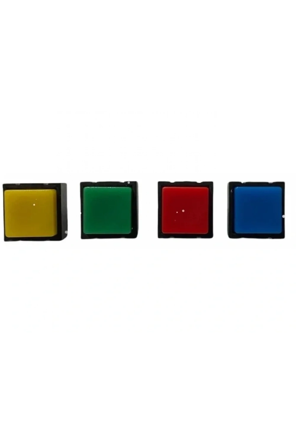 IC-204C Yaylı Kare Plastik Buton 12x12mm PBS-18B (Kırmızı)