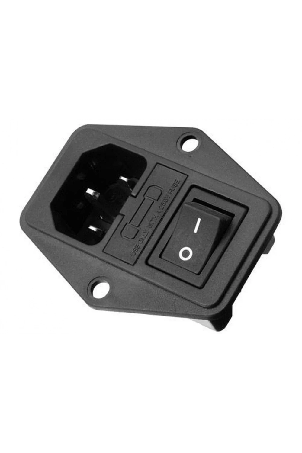 IC-214 C14 Power Soket Sigorta Yuvalı Anahtarlı Pano Tip