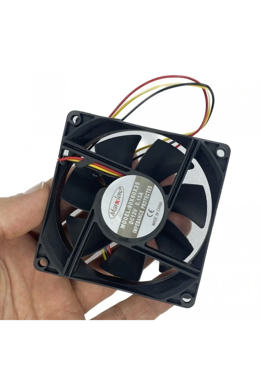 IC-216 Kare Fan 80x80x25mm 12V DC 3 Kablo