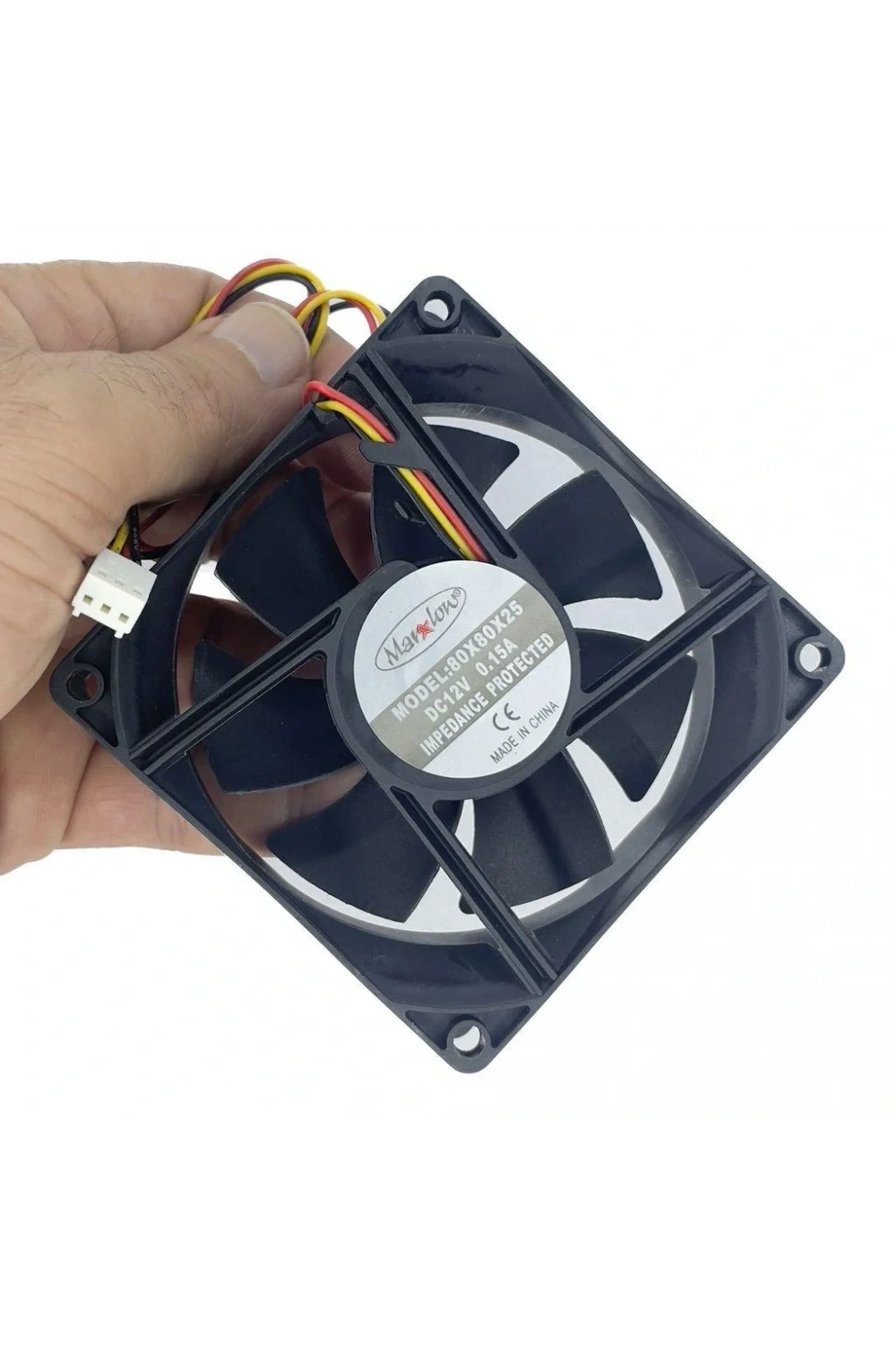 IC-216 Kare Fan 80x80x25mm 12V DC 3 Kablo
