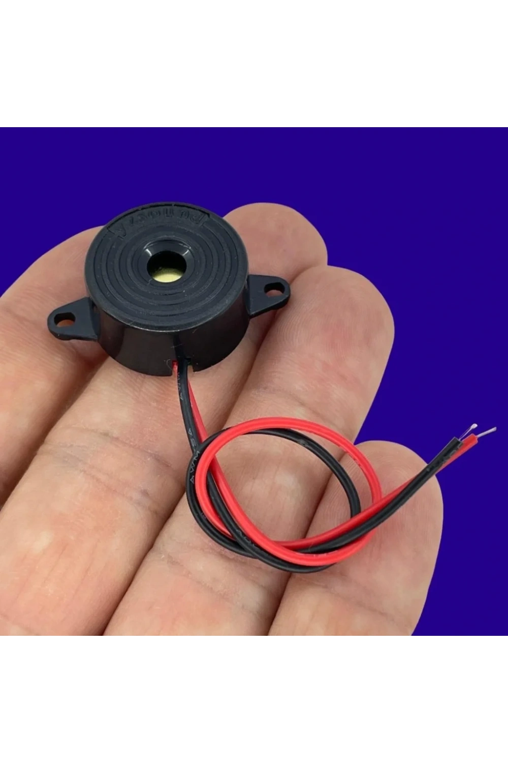 IC-221 Kablolu Buzzer Devreli Piezo 12-24V DC 23mm