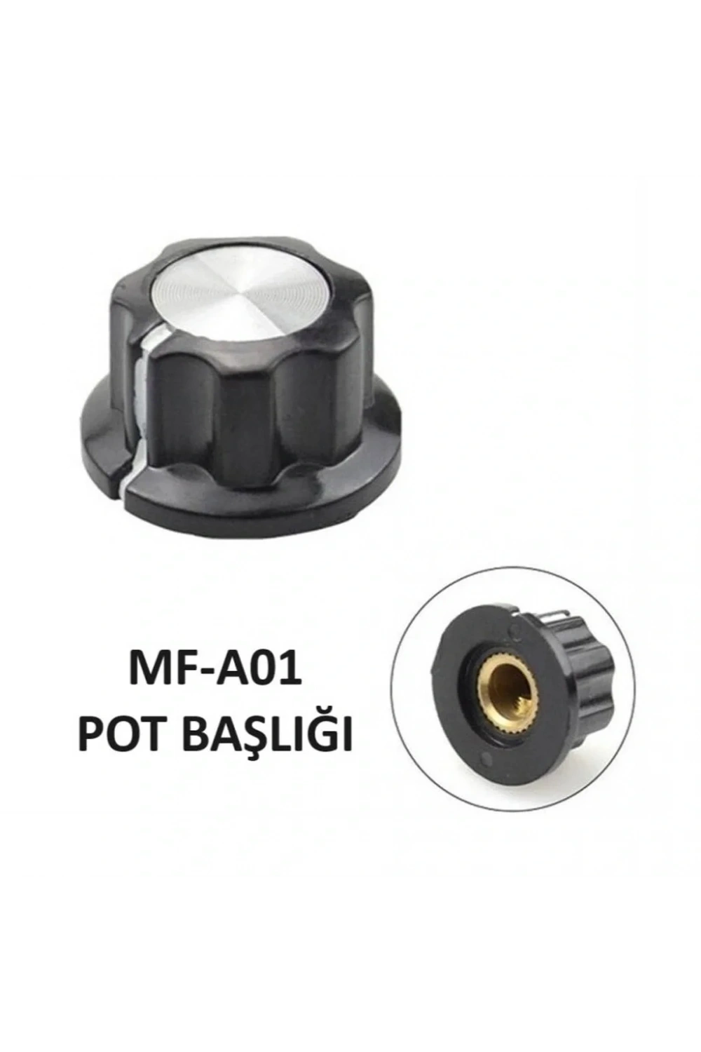 IC-222A Vidalı Potansiyometre Düğmesi Pot Başlığı MF-A05