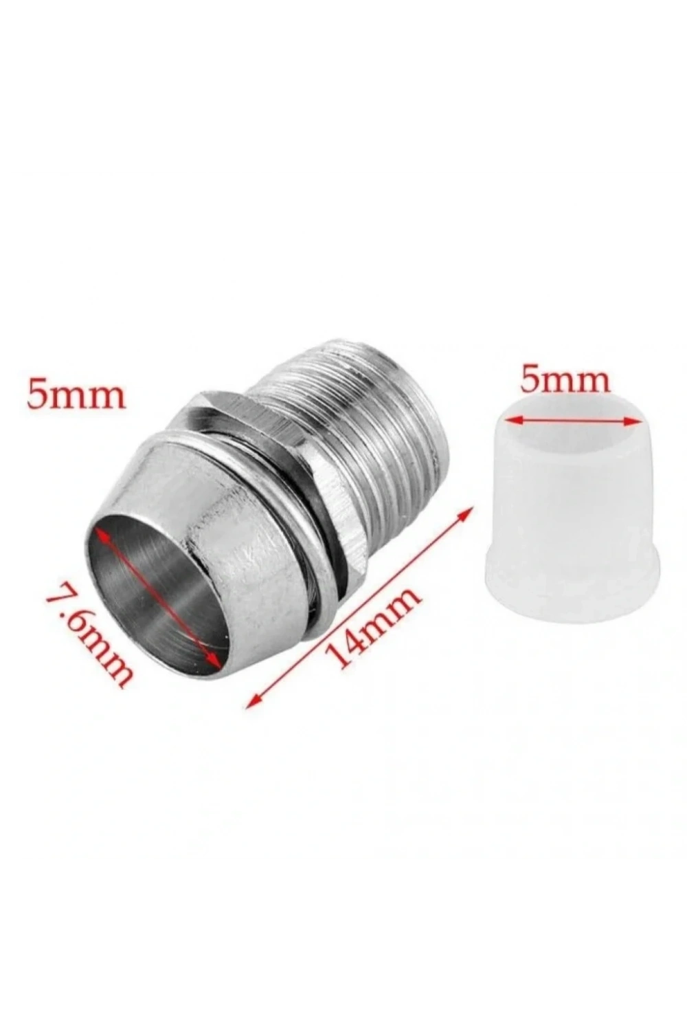 IC-224 Led Soketi 5mm Metal