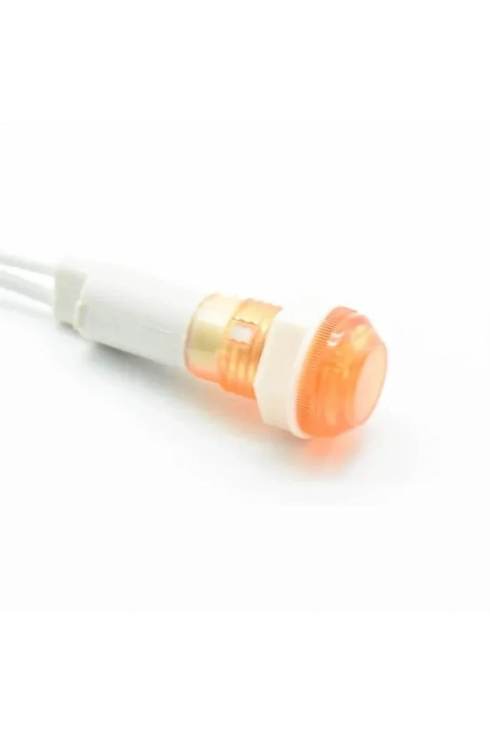 IC-227 10mm Sinyal Lambası Plastik Kablolu 220V Sarı