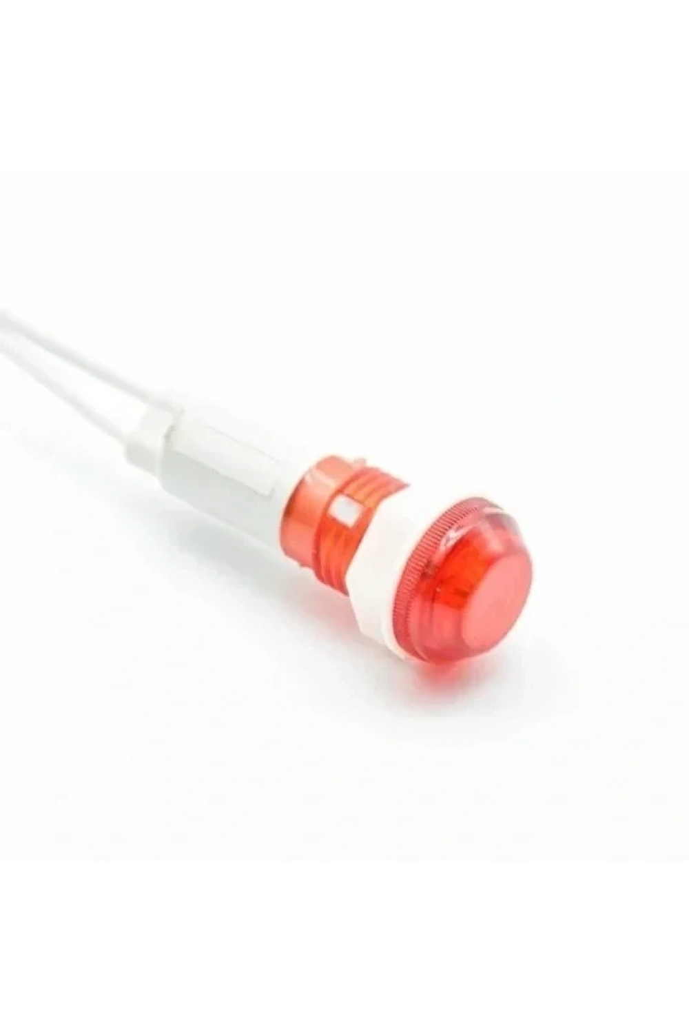 IC-227 10mm Sinyal Lambası Plastik Kablolu 24V Kırmızı