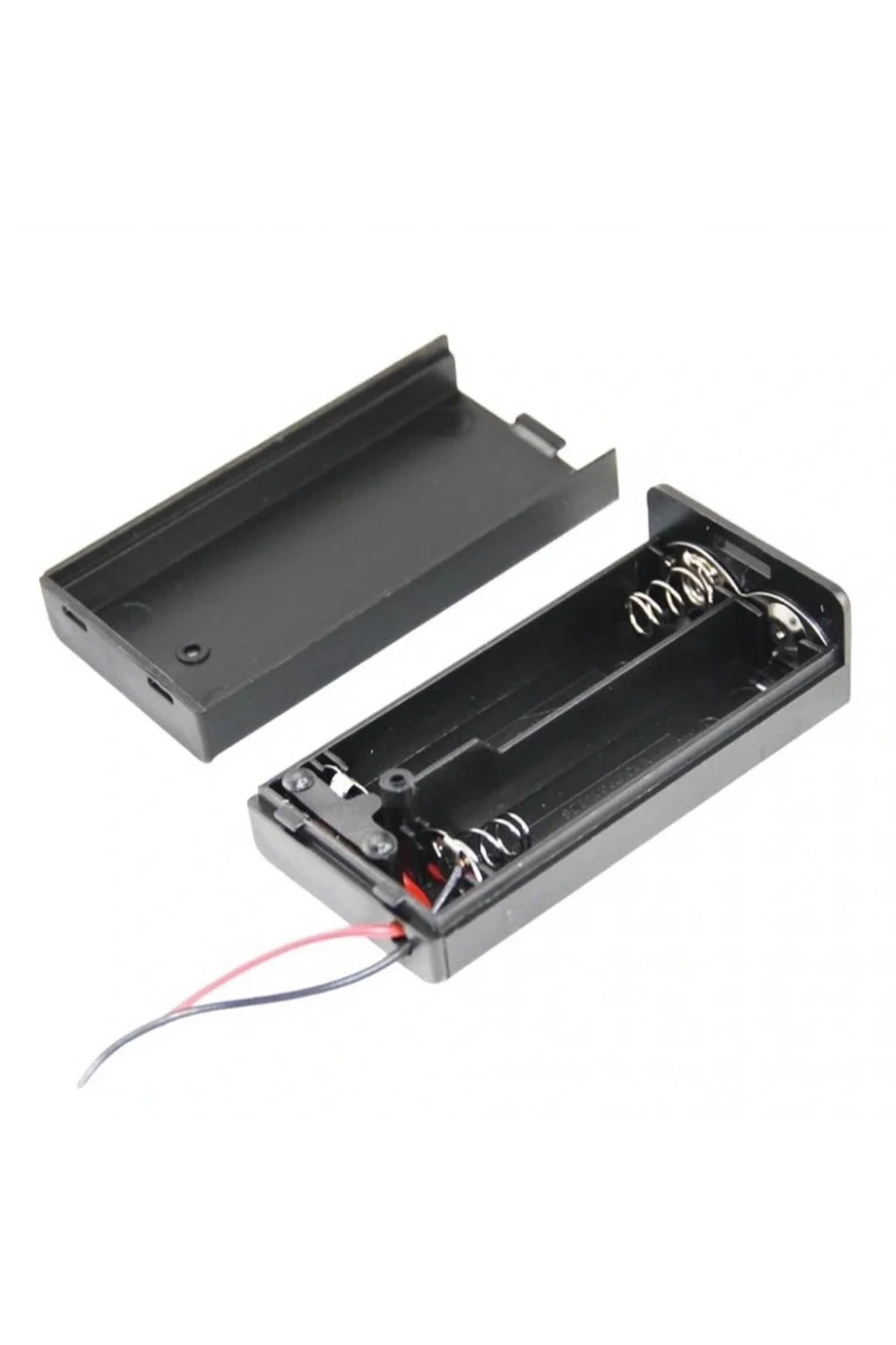 IC-233C Kapaklı Switchli 2li AA Pil Yuvası