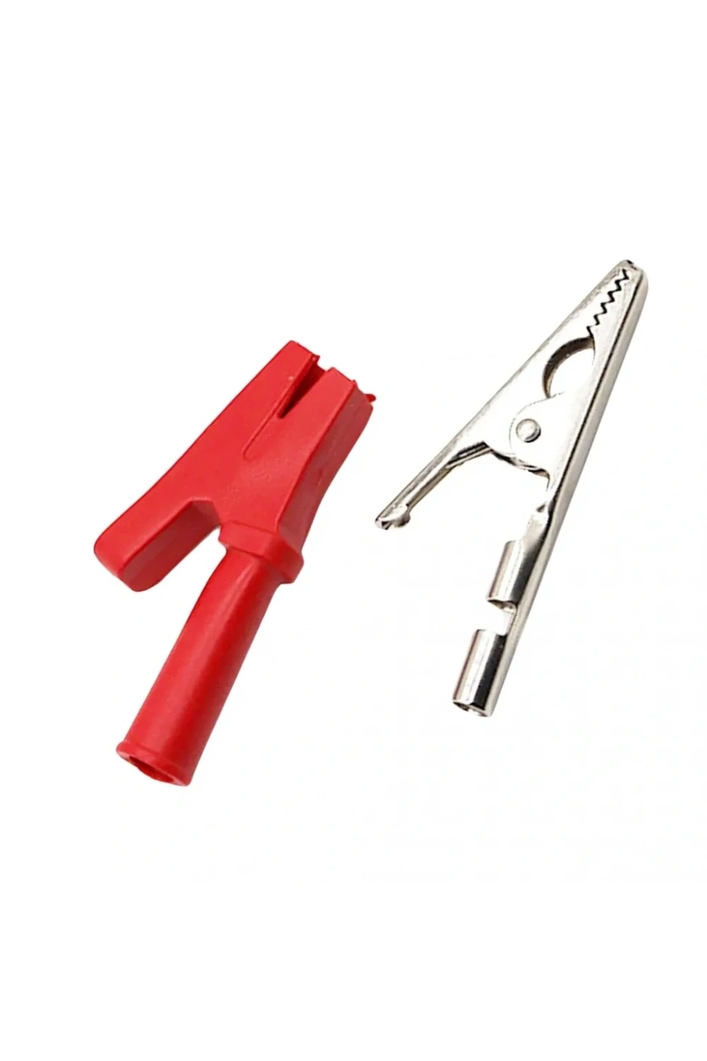 IC-243A 4mm Banana Jak Girişli Krokodil WD1096 Siyah Kırmızı Set