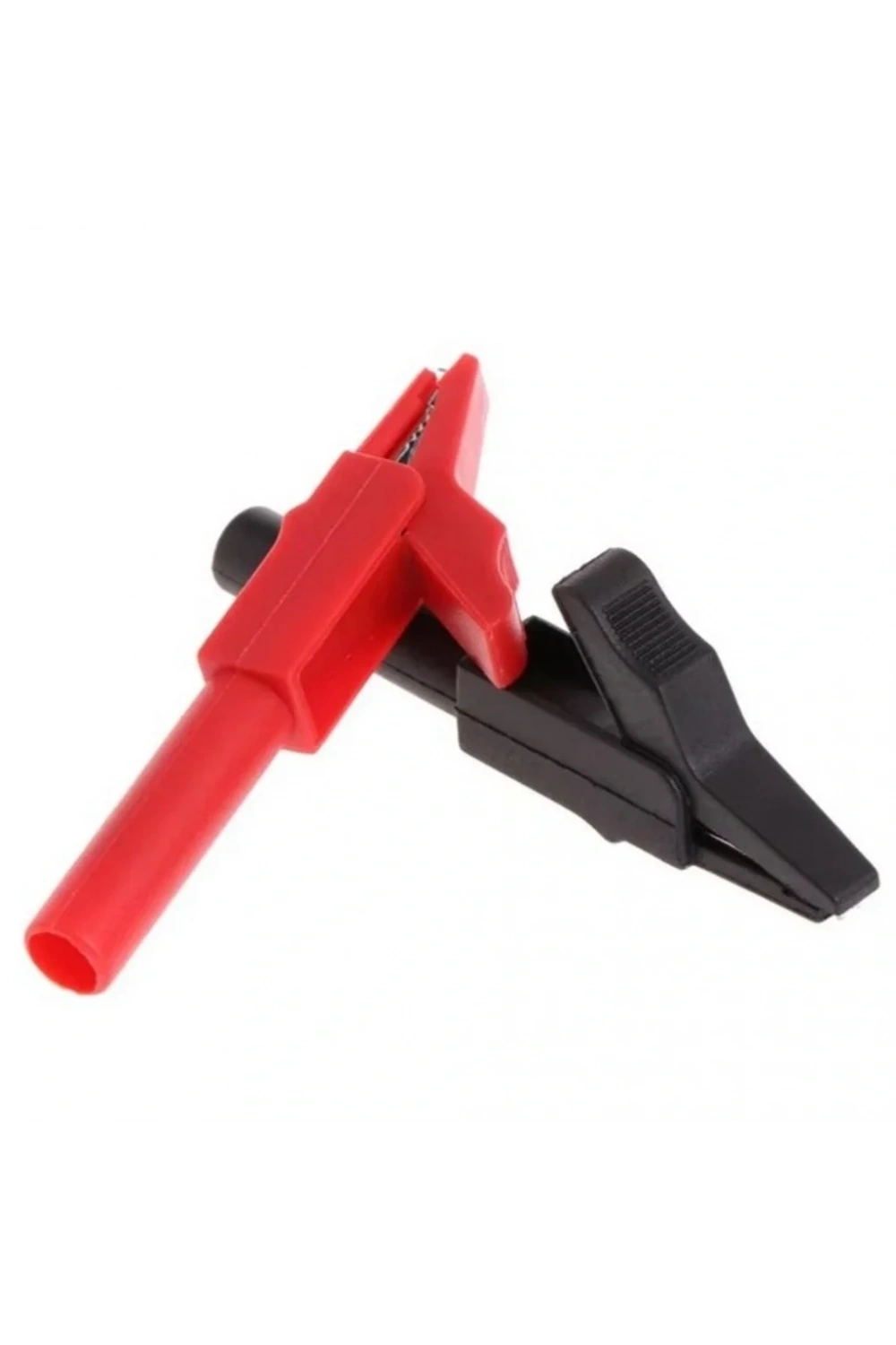 IC-243B 4mm Banana Jak Girişli Krokodil 55mm 2li Set (Kırmızı ve Siyah)