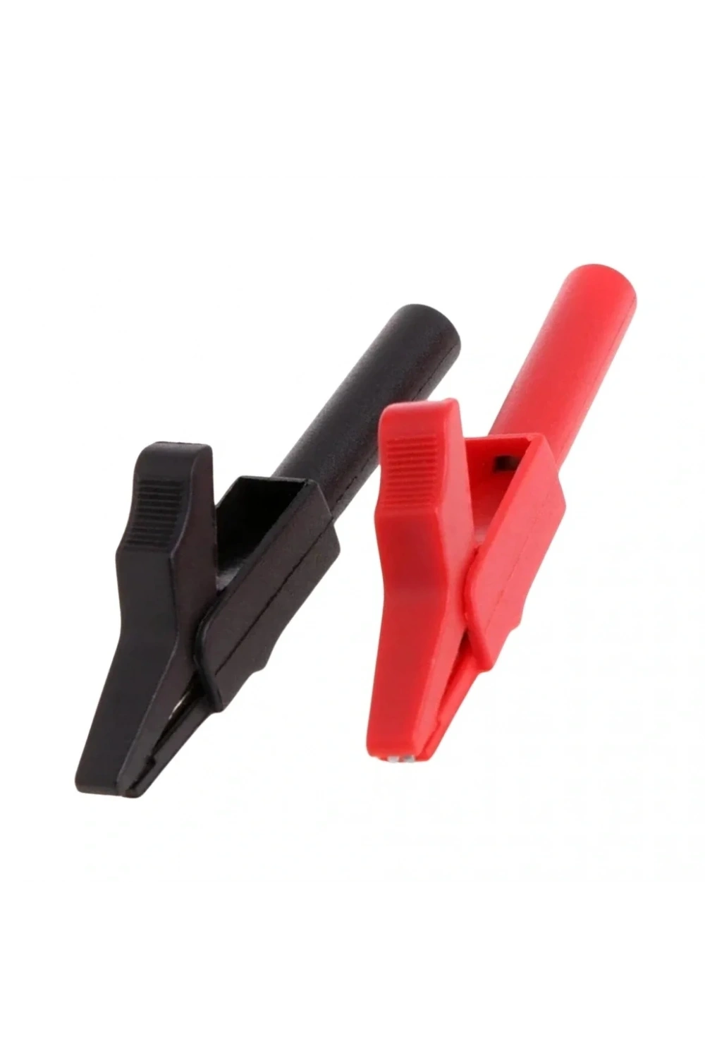 IC-243B 4mm Banana Jak Girişli Krokodil 55mm 2li Set (Kırmızı ve Siyah)