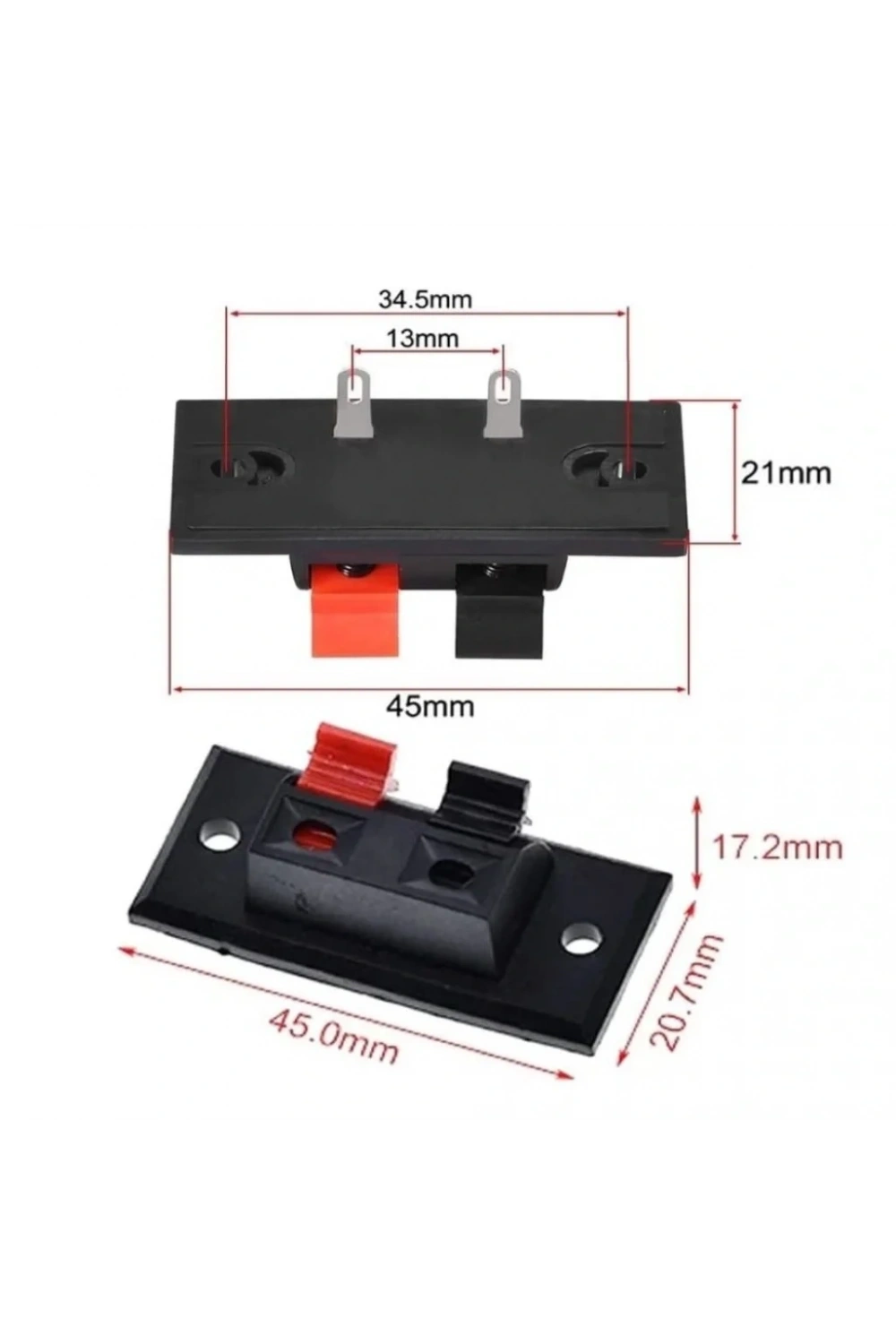 IC-249 Hoparlör Klemensi 2li Hoparlör Terminali
