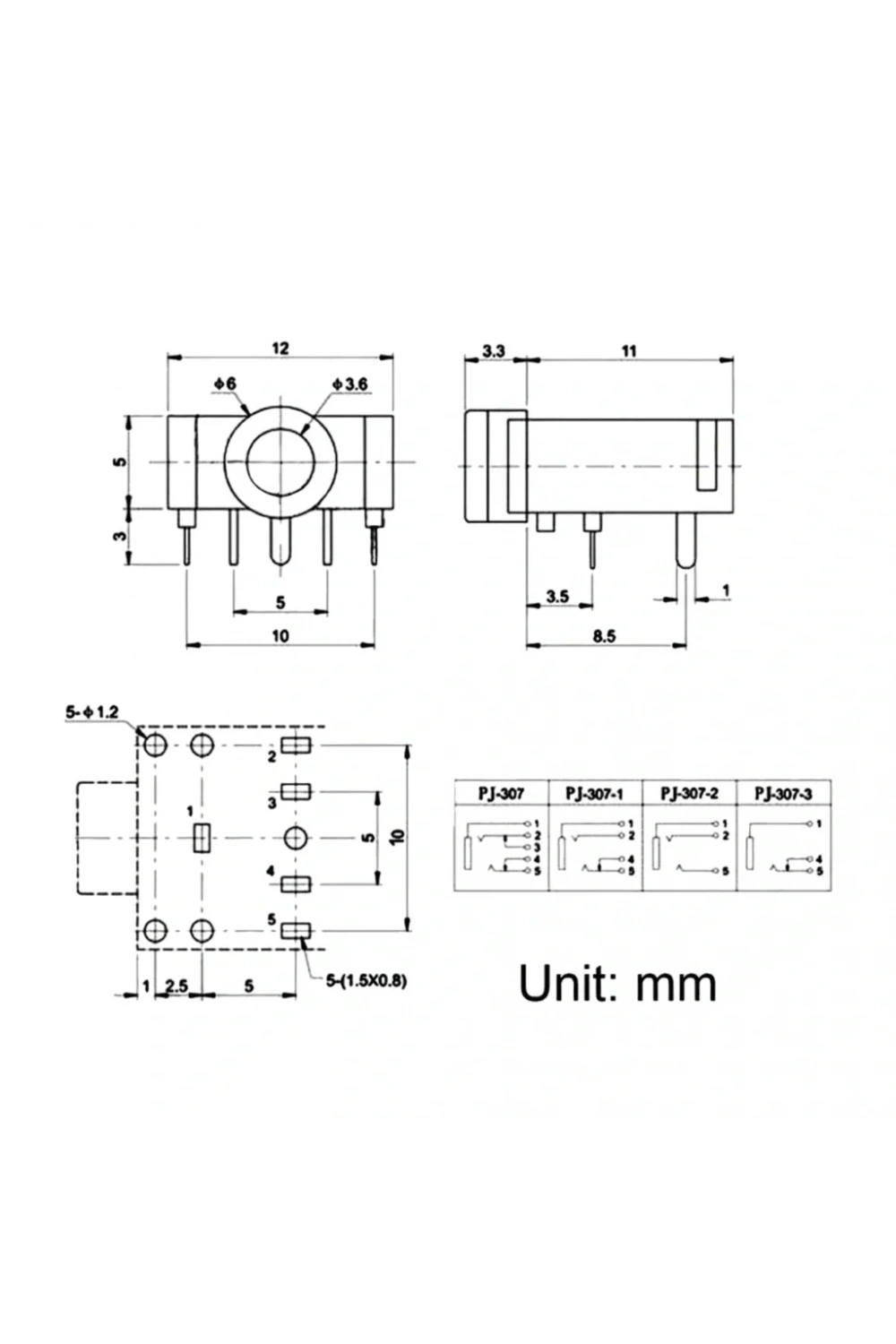 IC-260 Stereo Şase 3.5mm
