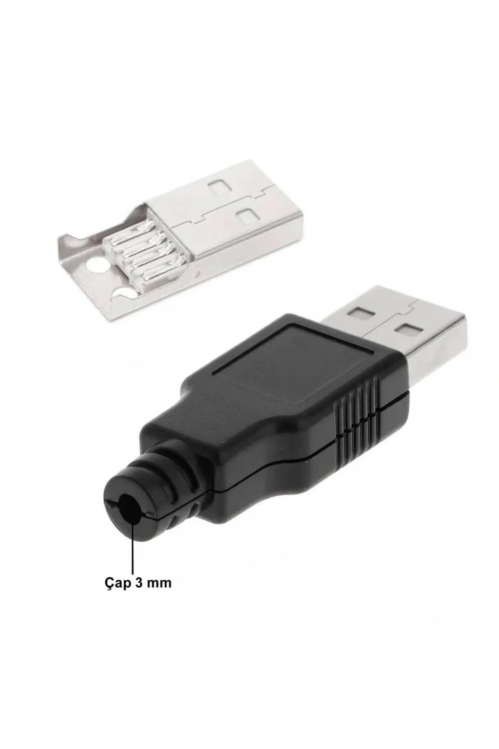 IC-264A USB A Tip Seyyar Kapaklı Erkek USB Soketi
