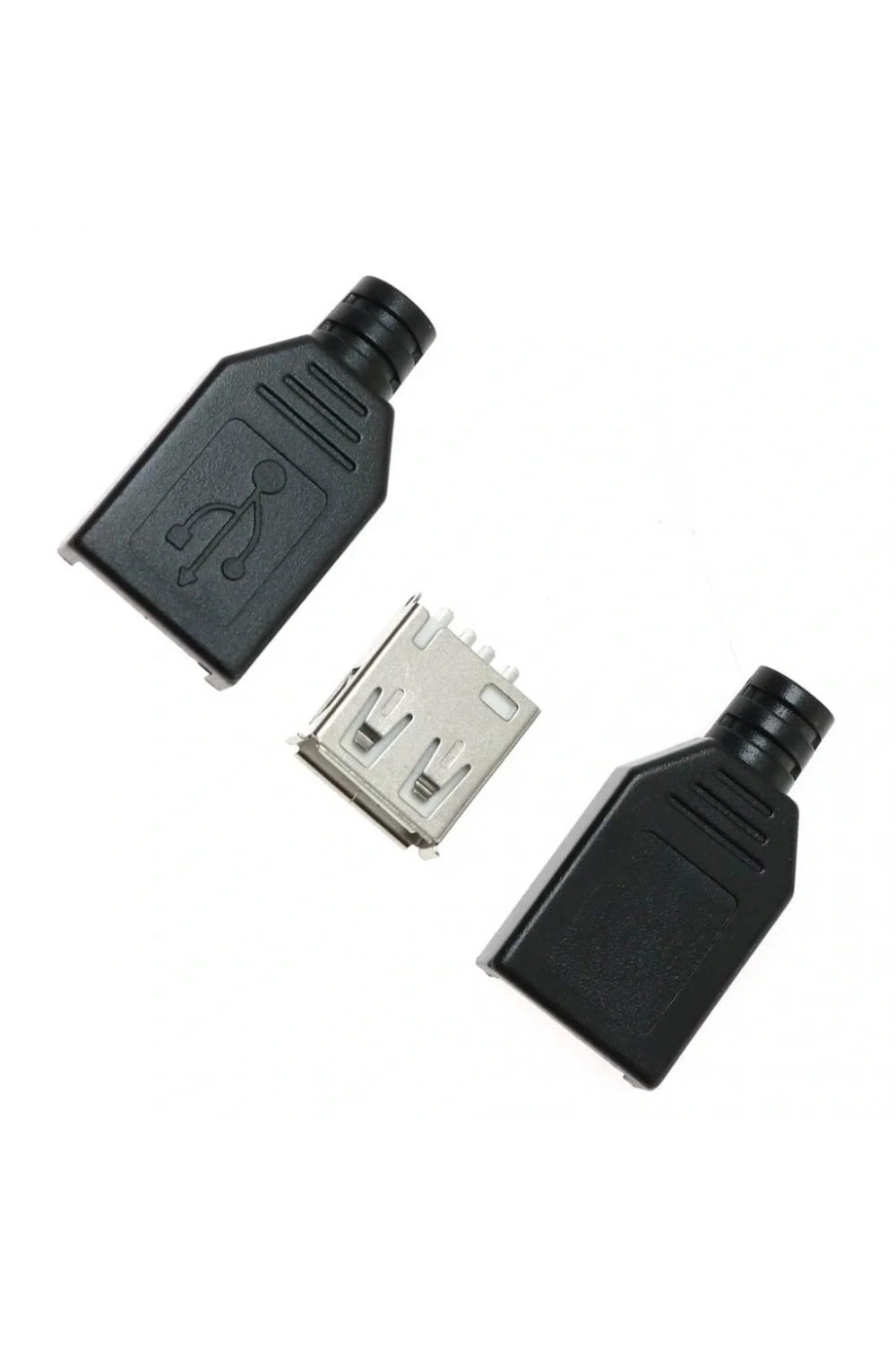 IC-265F USB A Tip Seyyar Kapaklı Dişi USB Soketi