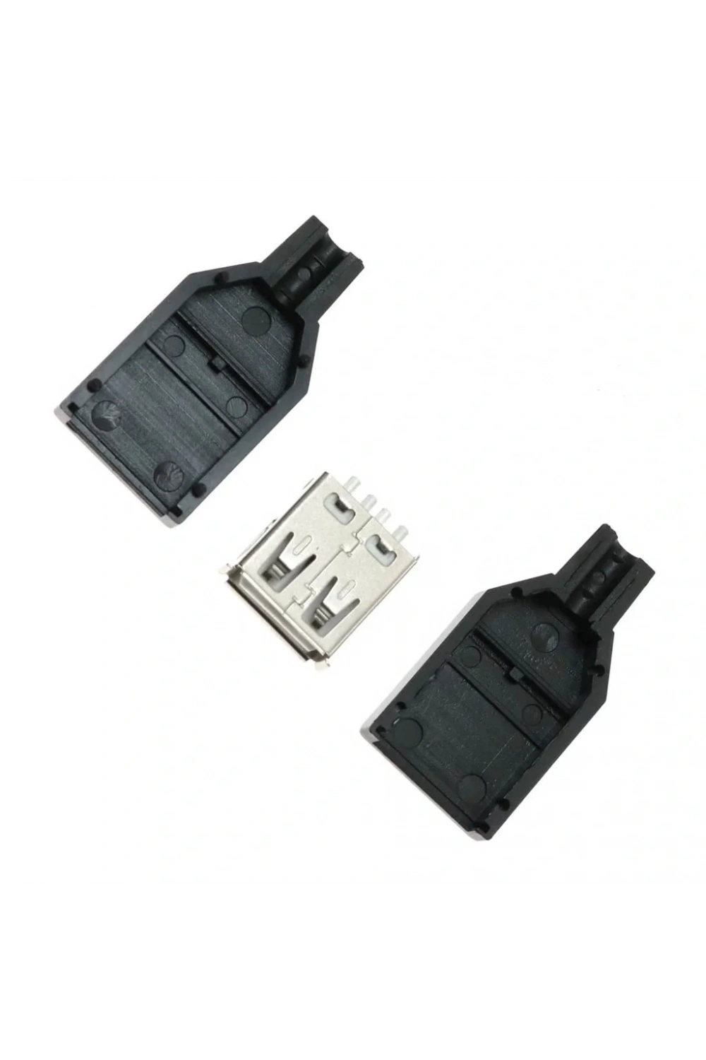 IC-265F USB A Tip Seyyar Kapaklı Dişi USB Soketi