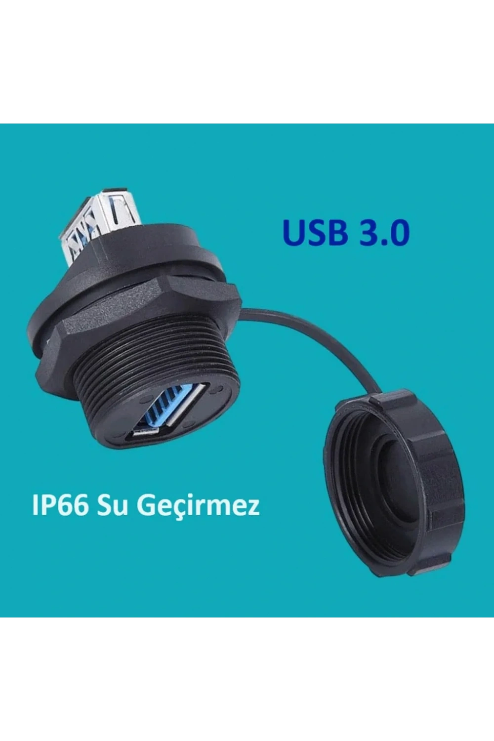 IC-265W Su Geçirmez Şase Pano Tip USB 3.0 Adaptör