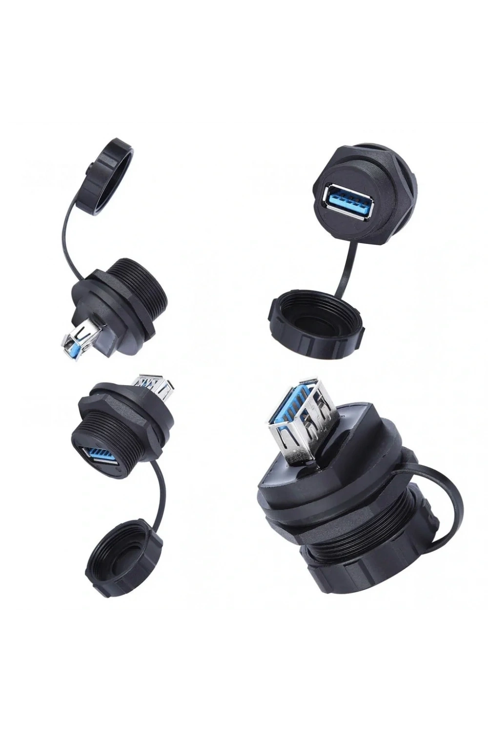 IC-265W Su Geçirmez Şase Pano Tip USB 3.0 Adaptör