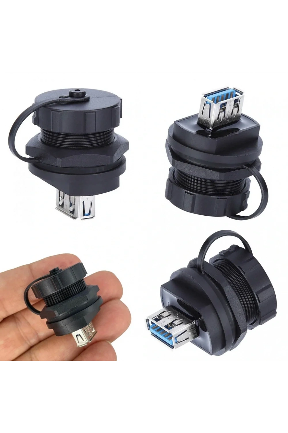 IC-265W Su Geçirmez Şase Pano Tip USB 3.0 Adaptör