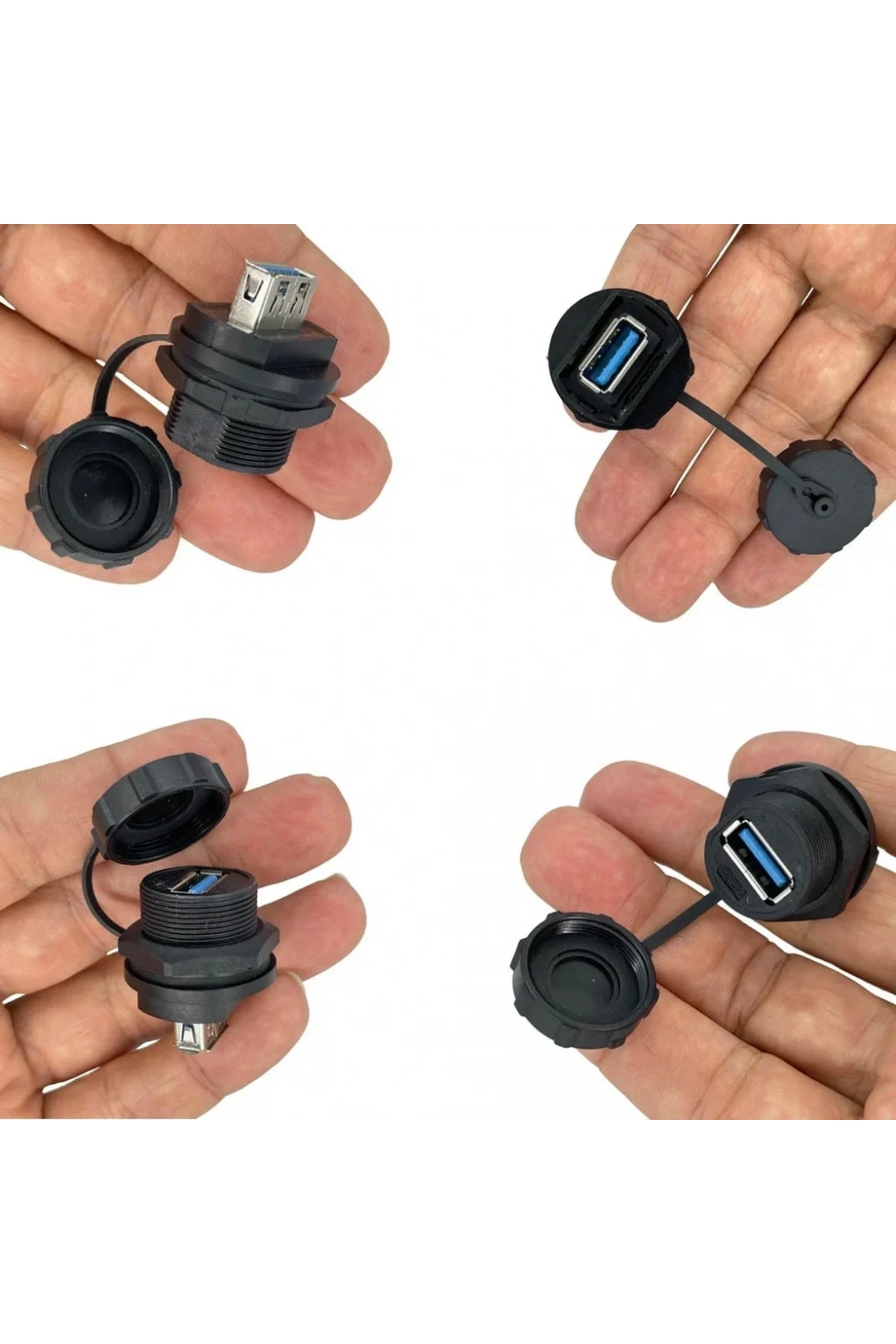 IC-265W Su Geçirmez Şase Pano Tip USB 3.0 Adaptör