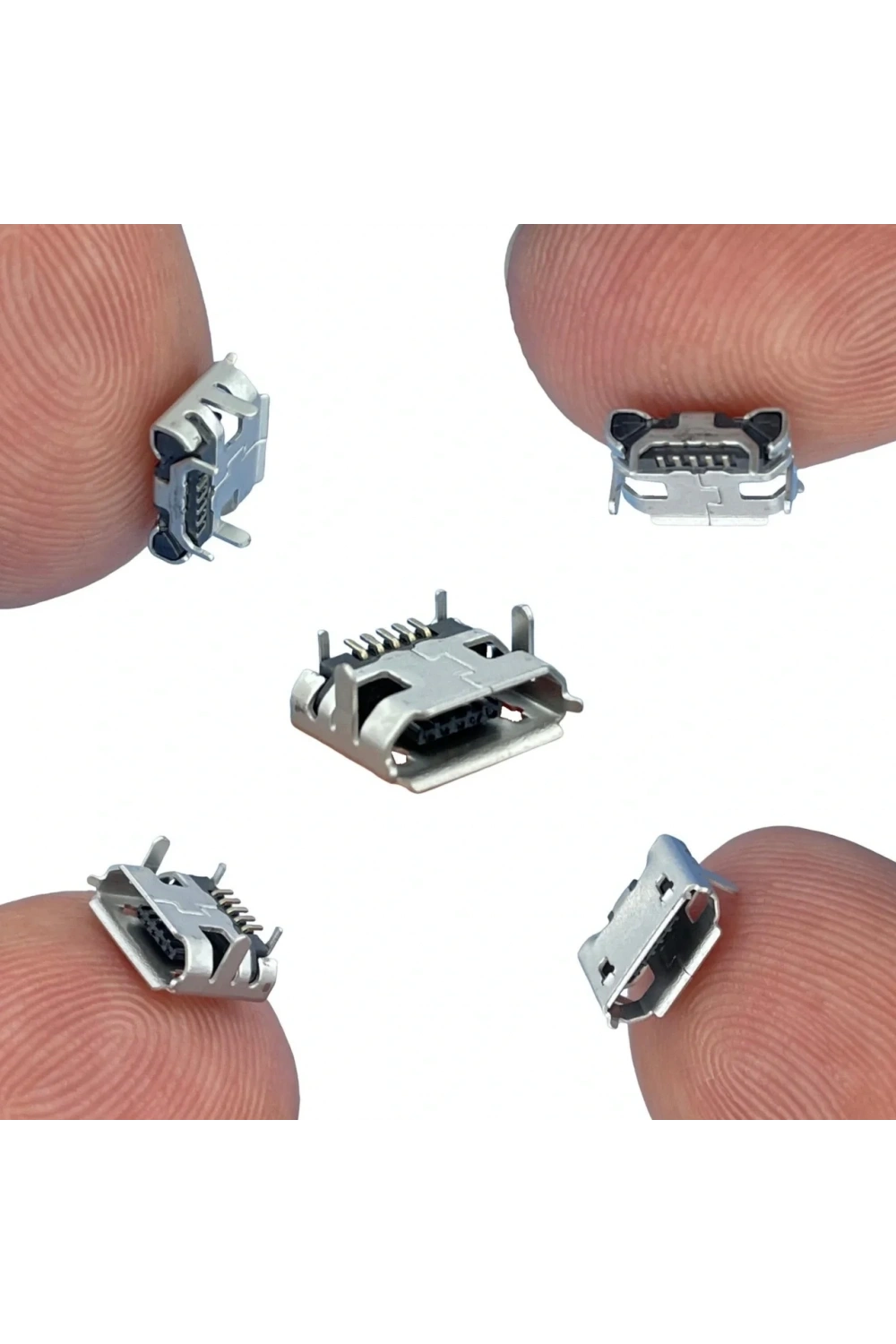 IC-266A-1 Micro USB Konnektör Mikro USB Soket 4 Şase 5 Pin