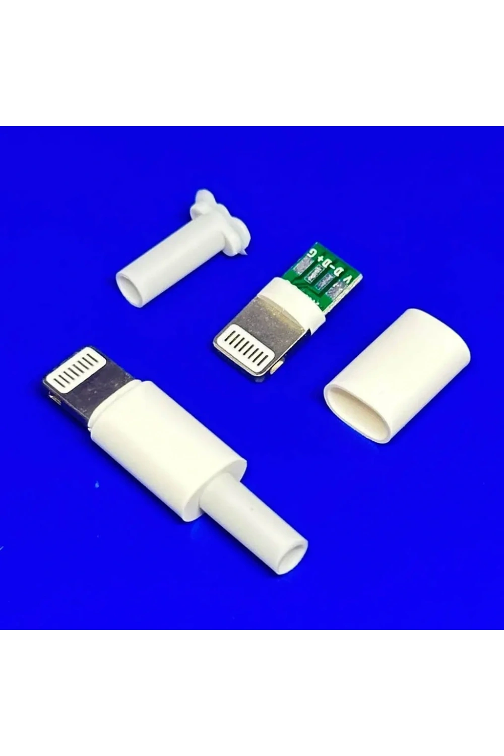 IC-266B-2 Erkek iphone Lightning Şarj Soketi Kablo Tipi Konnektör Seti