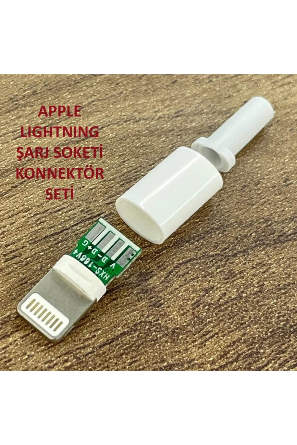 IC-266B-2 Erkek iphone Lightning Şarj Soketi Kablo Tipi Konnektör Seti