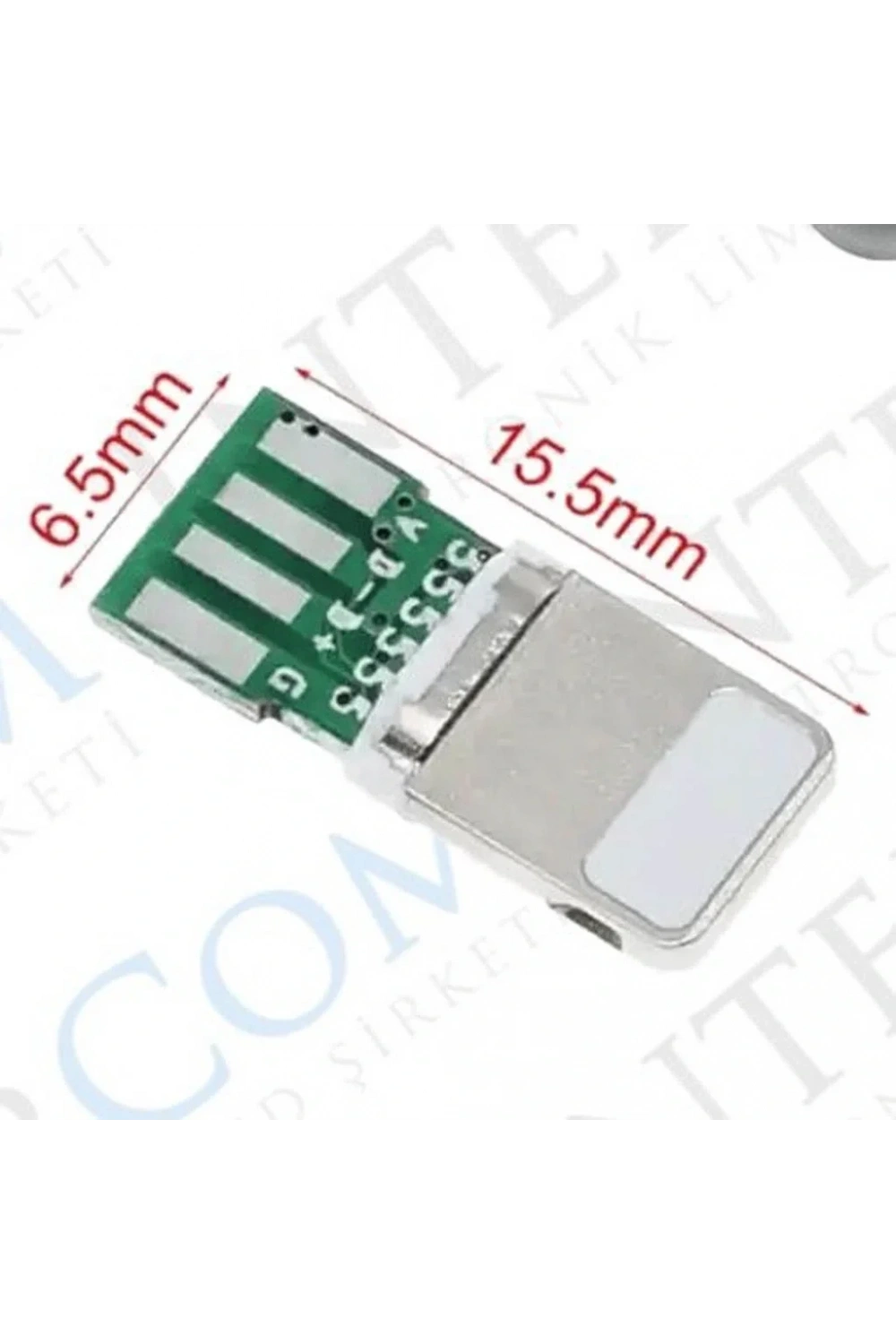 IC-266B-2 Erkek iphone Lightning Şarj Soketi Kablo Tipi Konnektör Seti