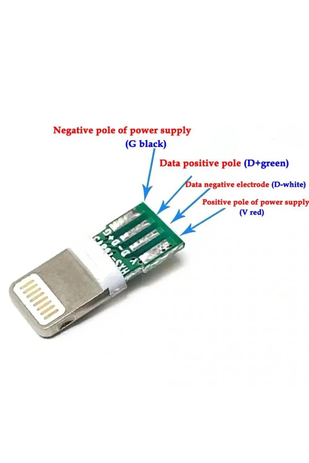 IC-266B-2 Erkek iphone Lightning Şarj Soketi Kablo Tipi Konnektör Seti