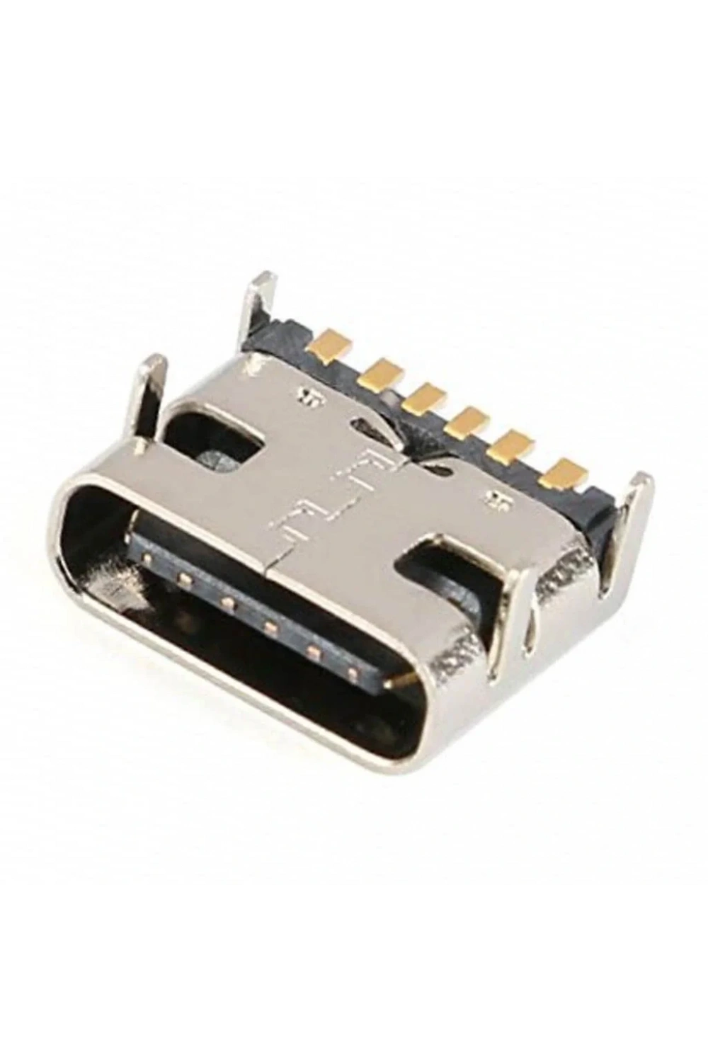 IC-266B-3 Dişi Type-C Soket USB-C Konnektör Şase 6 Pin