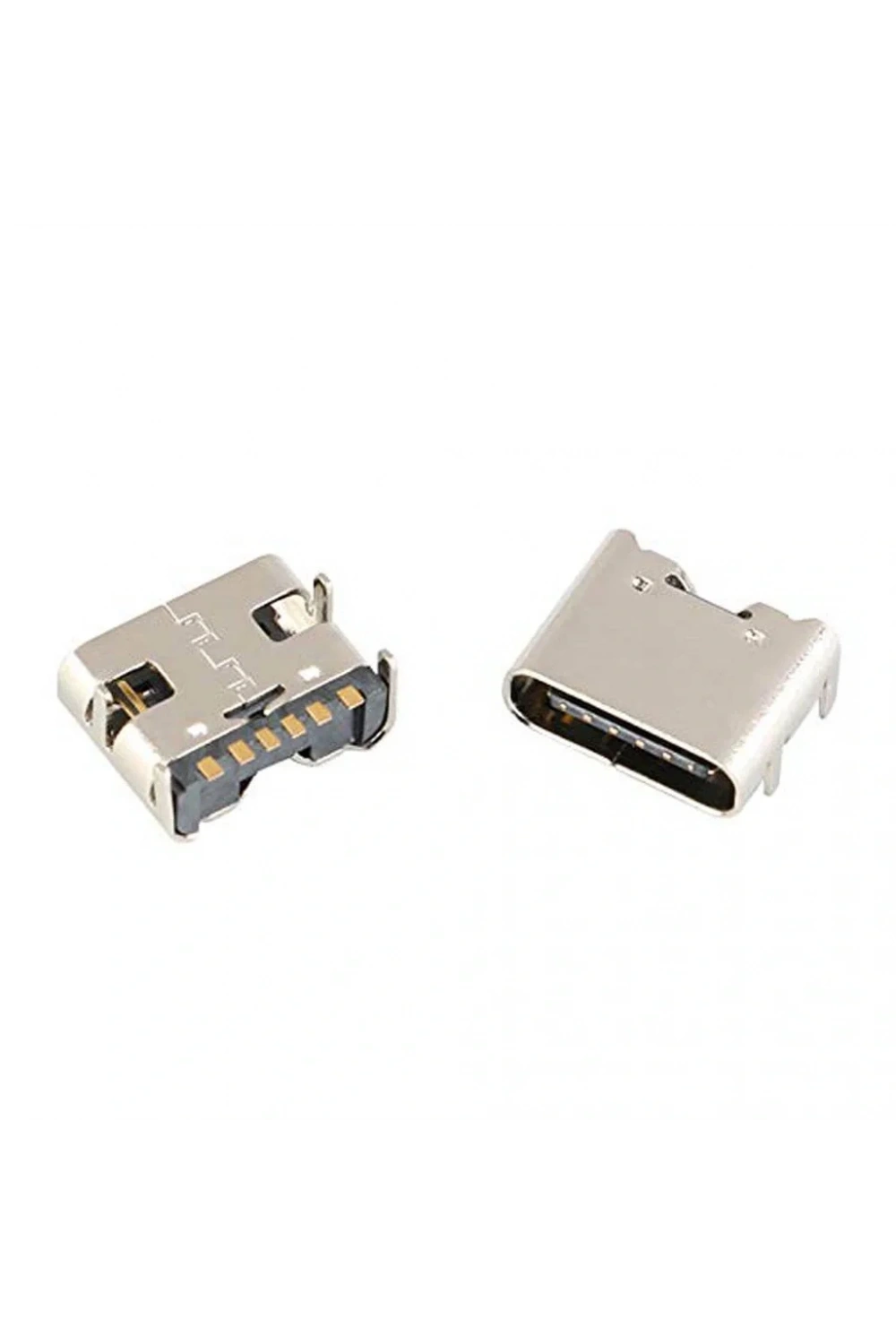 IC-266B-3 Dişi Type-C Soket USB-C Konnektör Şase 6 Pin