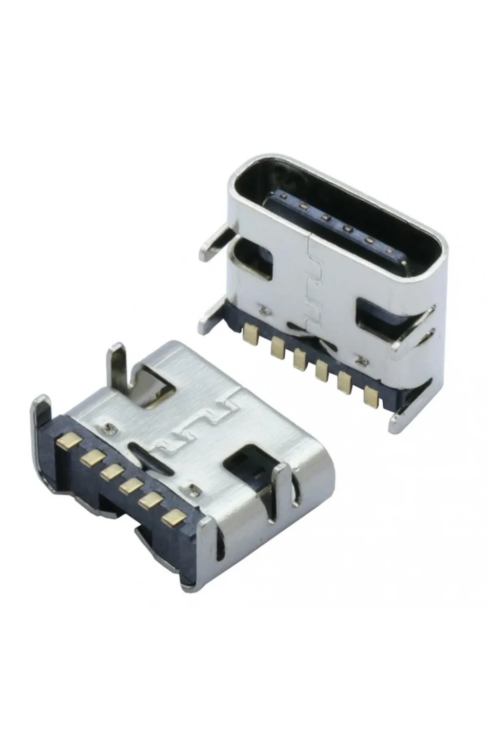 IC-266B-3 Dişi Type-C Soket USB-C Konnektör Şase 6 Pin