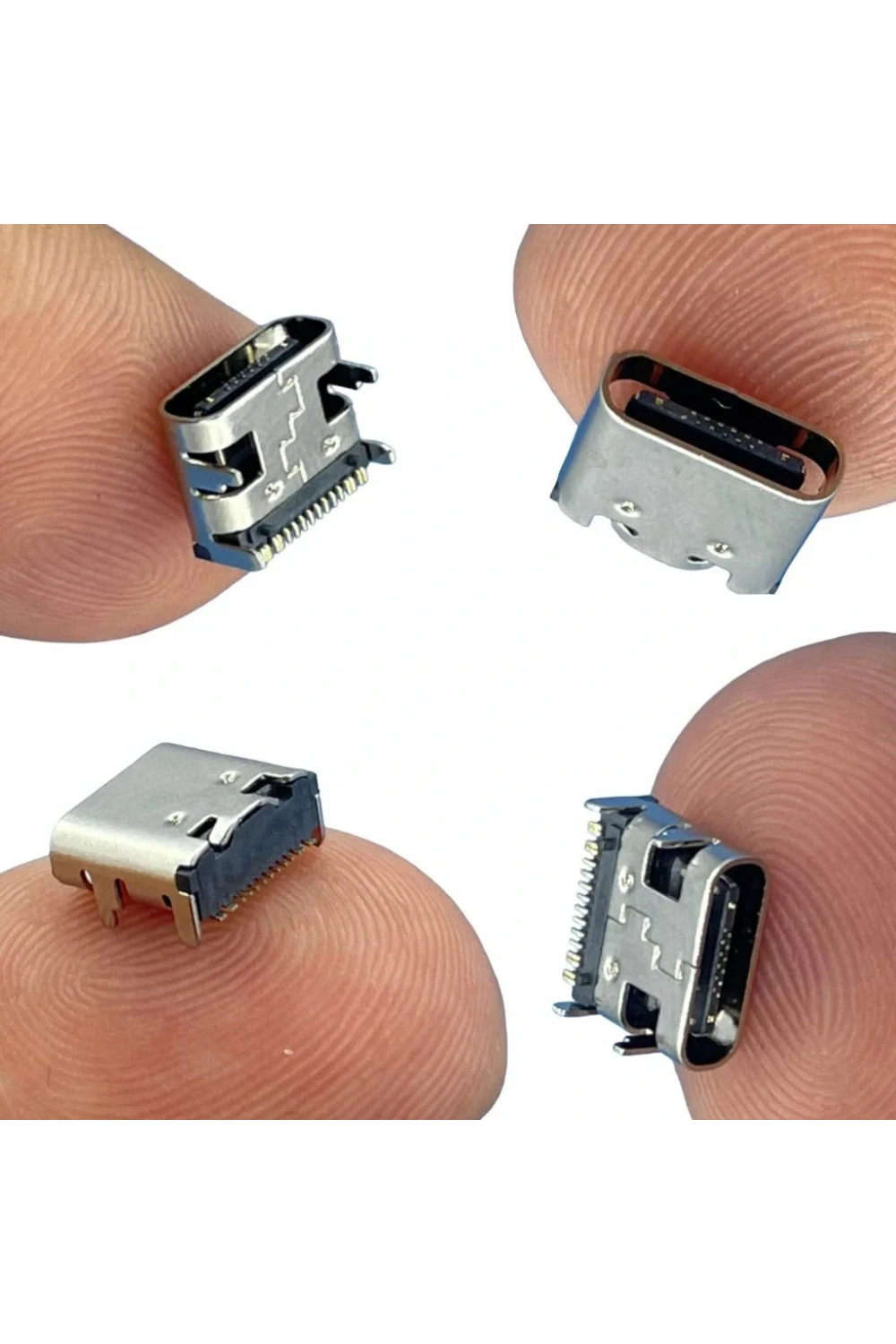 IC-266B-4 Dişi Type-C Soket USB-C Konnektör Şase 16 Pin