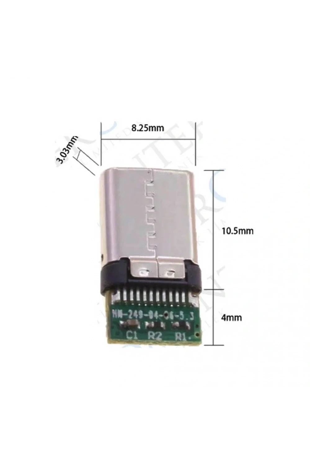 IC-266B1 Kapaklı Type-C Erkek Soket Type-C Konnektör
