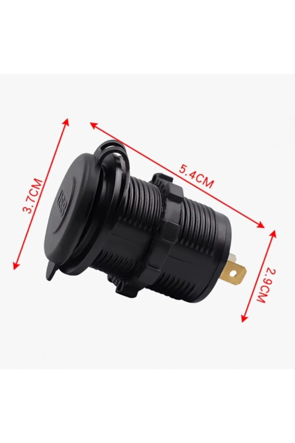 IC-266C-1 Pano Tip İkili USB 4.2A Mavi Ledli Soket