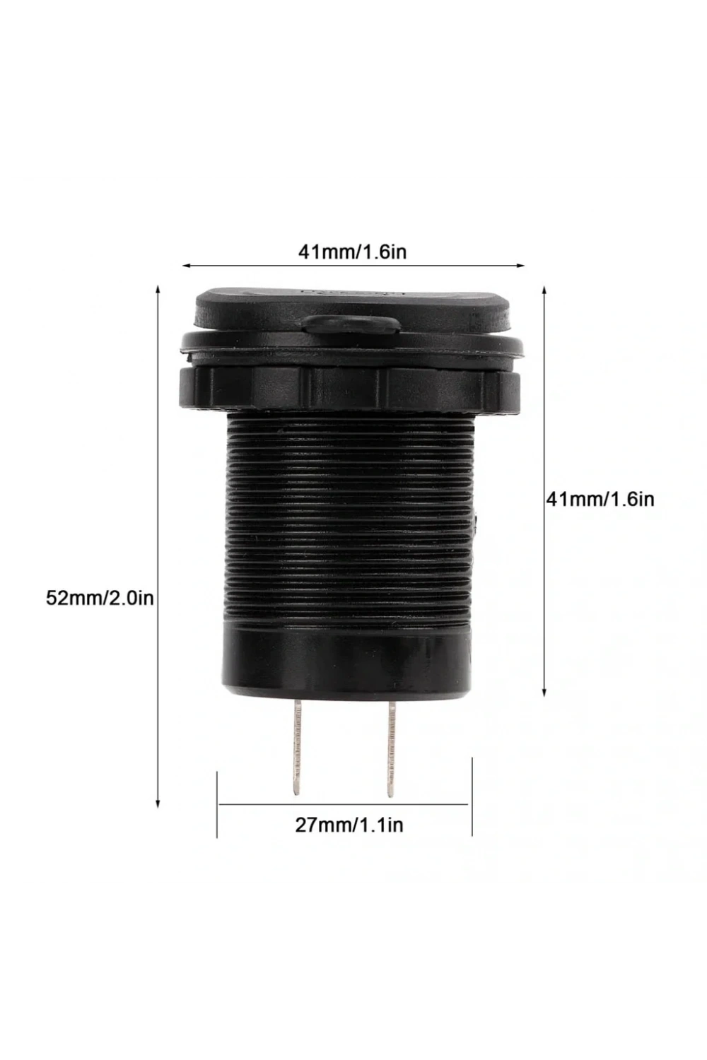 IC-266C-5 USB3.0 + Type-C Pano Tipi Çakmaklık Soketi 12-24V