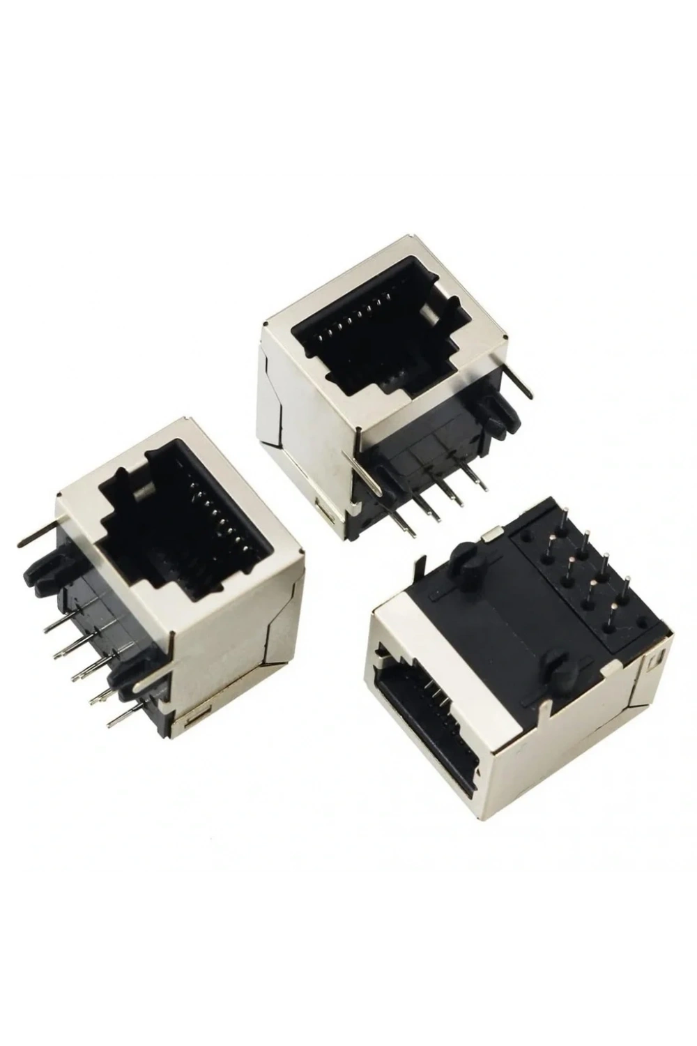 IC-266H-5 RJ45 Şase PCB Ucu 90° RJ45 Konektör