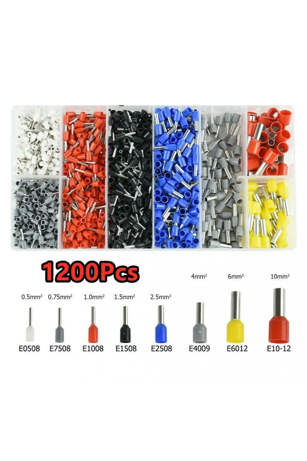 IC-274C 1200 Parça 8 Boy 6 Renk Kutulu İzoleli Yüksük Seti - Kablo Yüksüğü